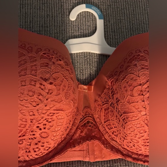 Balconette Coverage Lightly Lined UNDERWIRE BRA 46DDD - Faded Rose Terracotta * - Picture 3 of 14